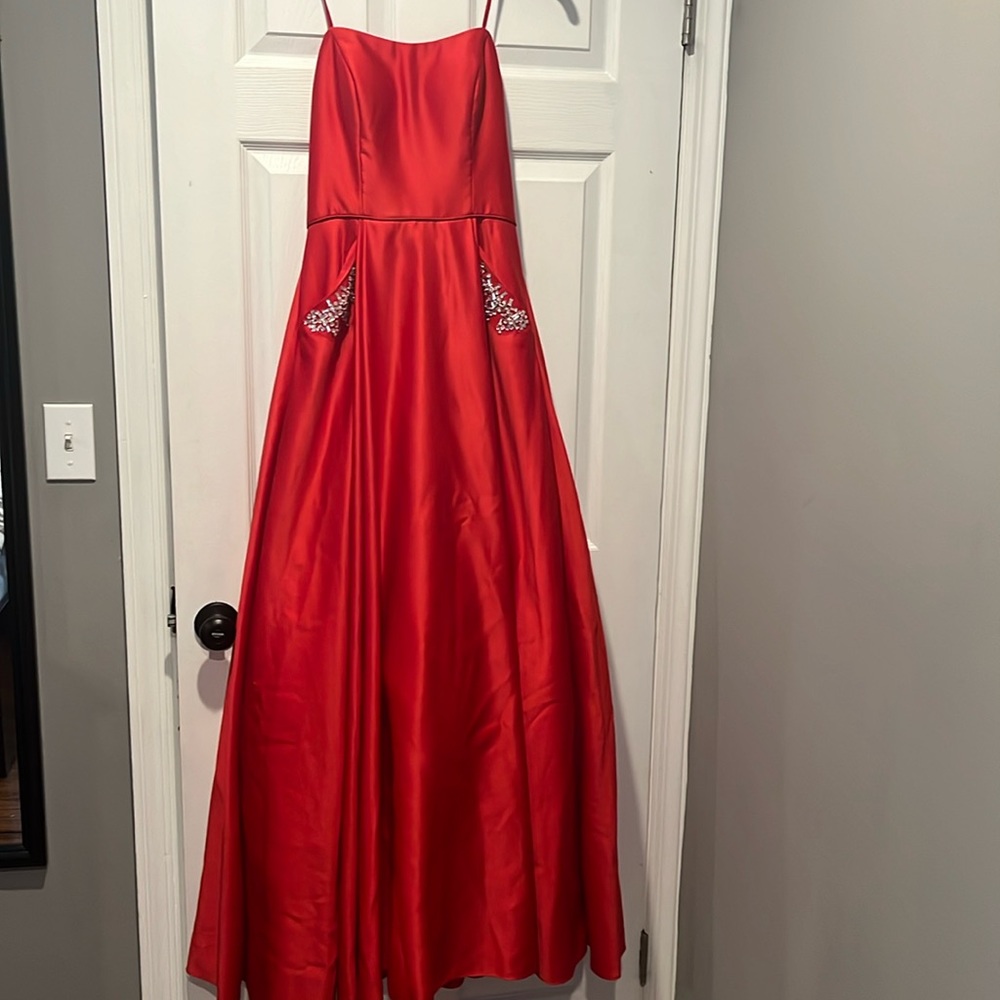 Brand: Blondie Nites, Size: S, Color: Red with silver gems. Never been worn